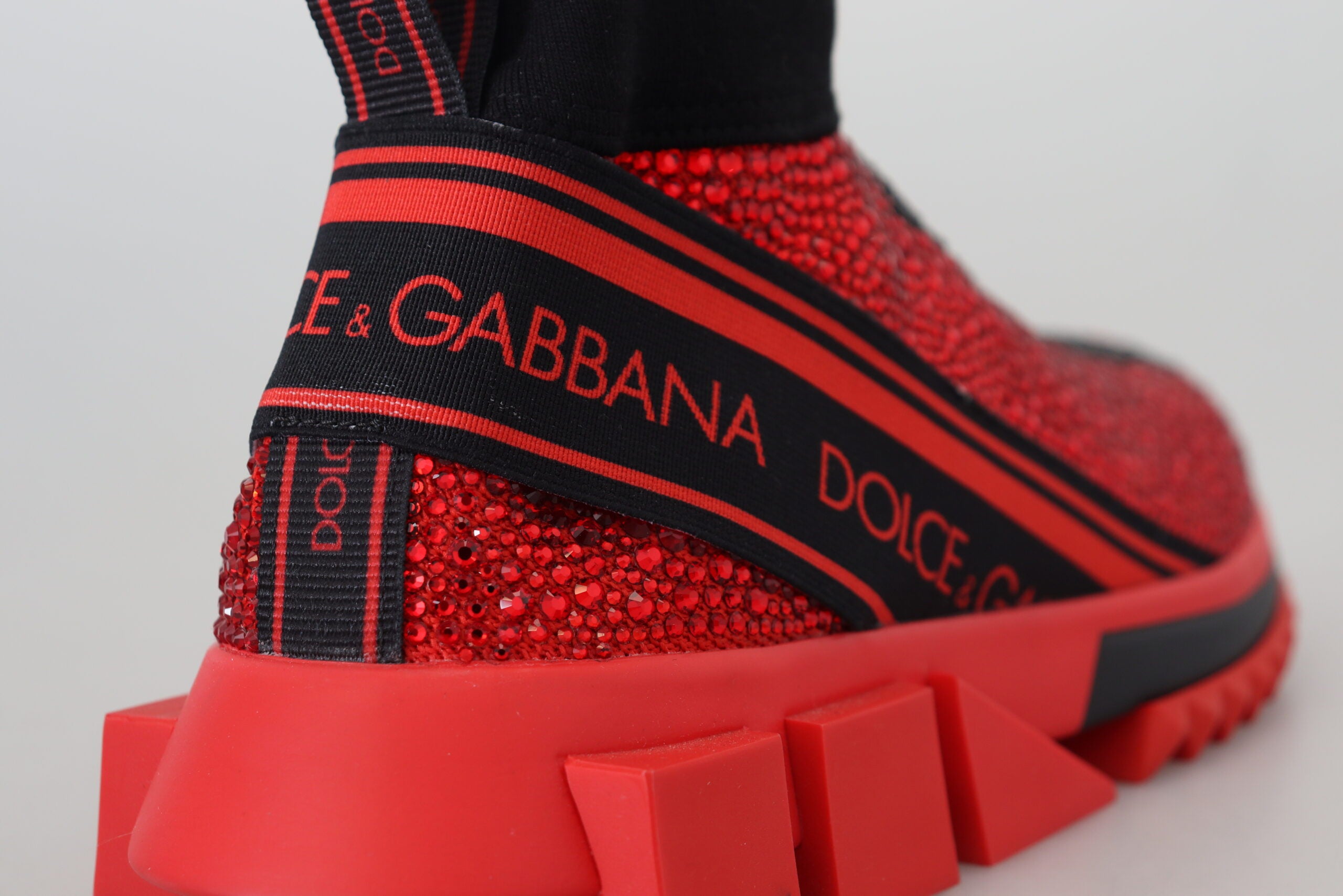 Dolce & Gabbana Red Bling Sorrento Sneakers Socks Shoes -   -  Dolce & Gabbana. Dolce & Gabbana Red Bling Sorrento Sneakers Socks Shoes -   -  Dolce & Gabbana.