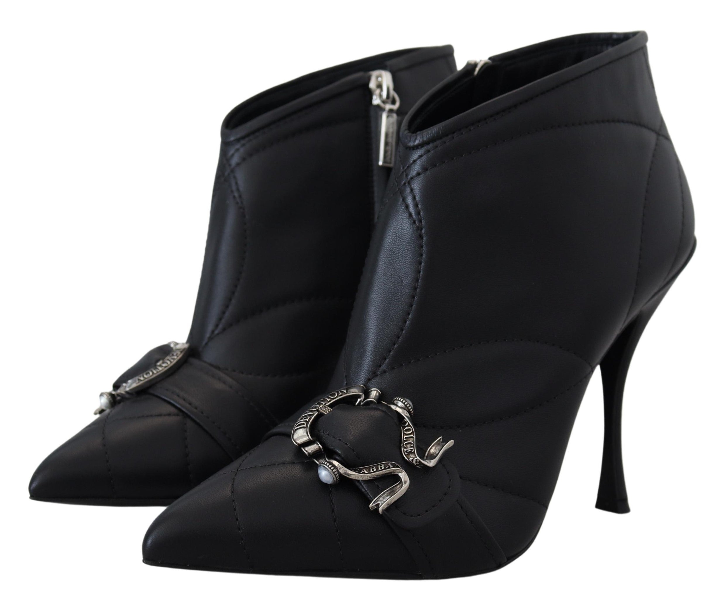 Dolce & Gabbana Black Devotion Quilted Buckled Ankle Boots Shoes -   -  Dolce & Gabbana. Dolce & Gabbana Black Devotion Quilted Buckled Ankle Boots Shoes -   -  Dolce & Gabbana.