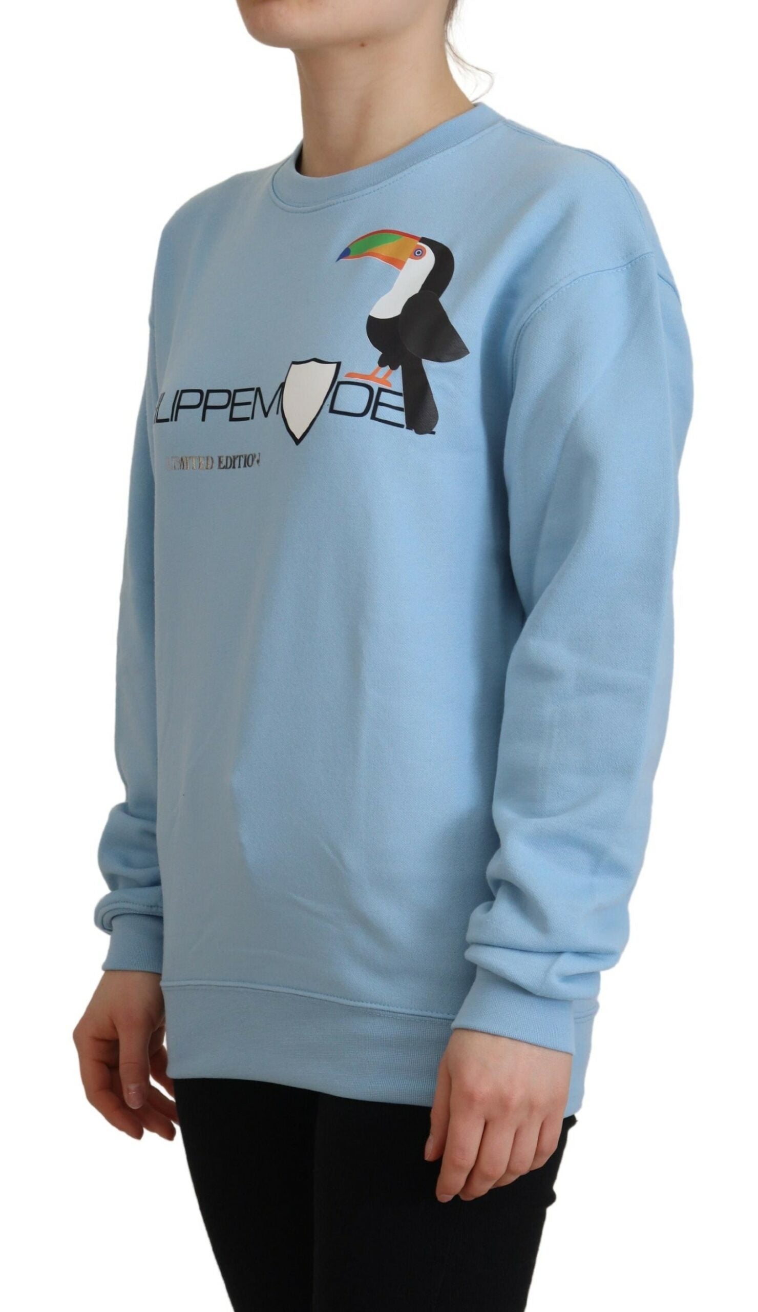 Philippe Model Light Blue Logo Printed Long Sleeves Sweater -   -  Philippe Model. Philippe Model Light Blue Logo Printed Long Sleeves Sweater -   -  Philippe Model.