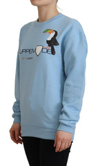 Philippe Model Light Blue Logo Printed Long Sleeves Sweater -   -  Philippe Model.