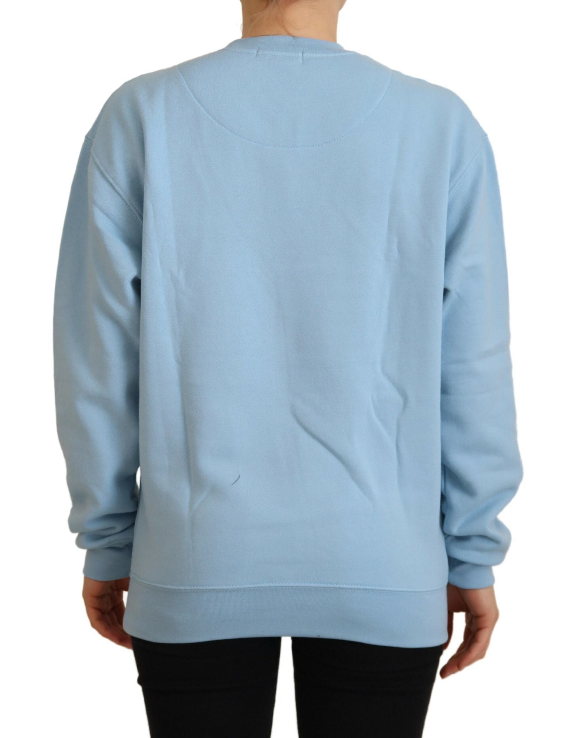 Philippe Model Light Blue Logo Printed Long Sleeves Sweater -   -  Philippe Model. Philippe Model Light Blue Logo Printed Long Sleeves Sweater -   -  Philippe Model.