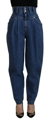 Dolce & Gabbana Blue High Waist Denim Cotton Stretch Jeans -   -  Dolce & Gabbana.