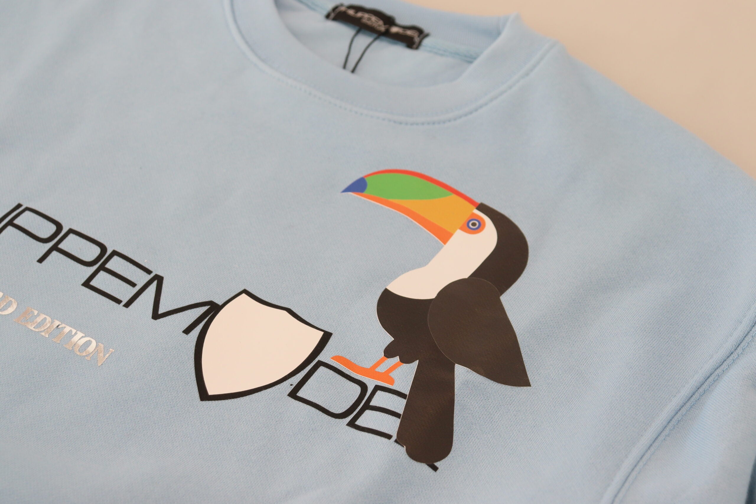 Philippe Model Light Blue Logo Printed Long Sleeves Sweater -   -  Philippe Model. Philippe Model Light Blue Logo Printed Long Sleeves Sweater -   -  Philippe Model.