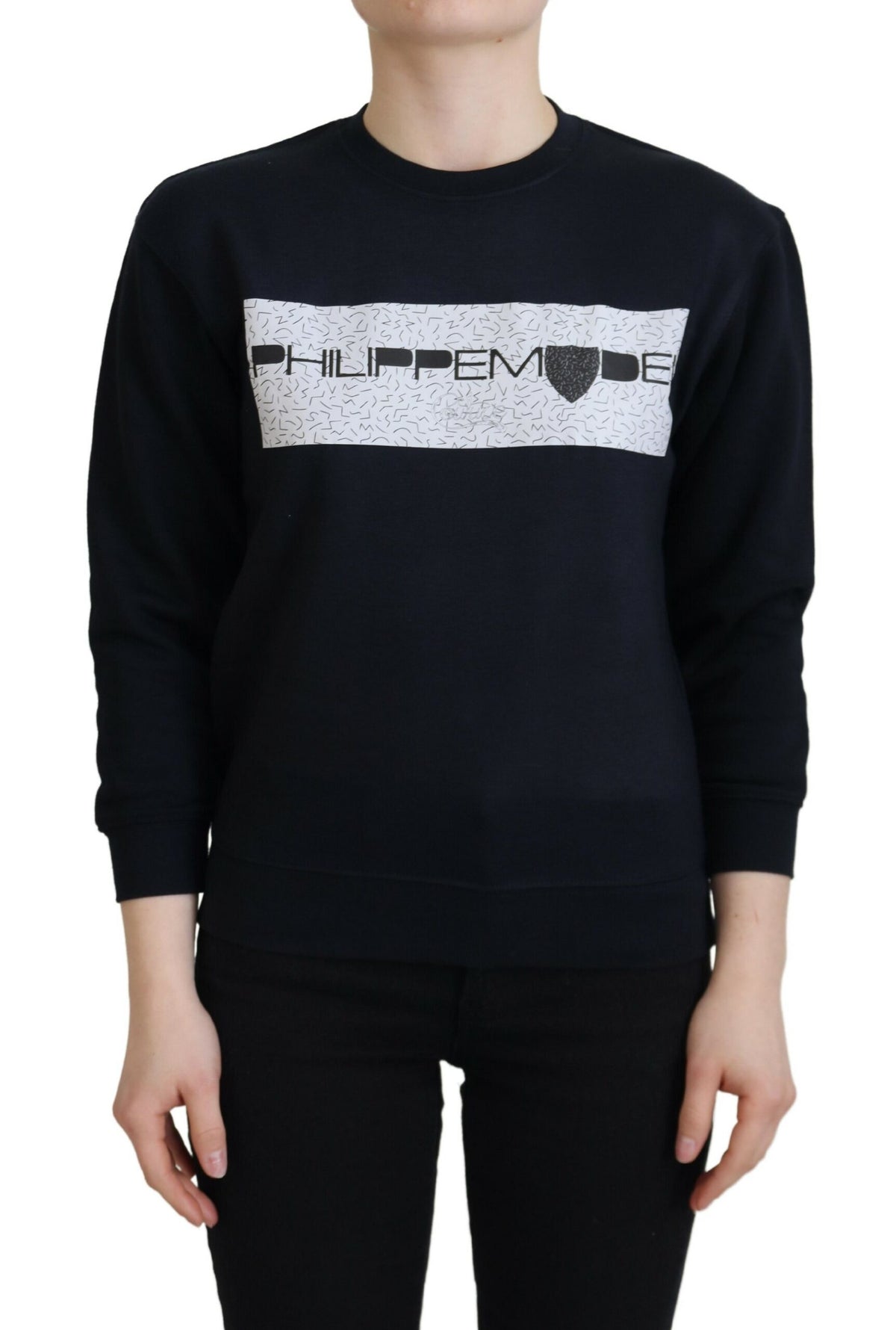 Philippe Model Black Printed Long Sleeves Pullover Sweater -   -  Philippe Model.
