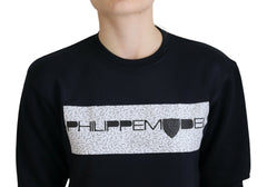 Philippe Model Black Printed Long Sleeves Pullover Sweater -   -  Philippe Model.