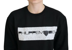 Philippe Model Black Printed Long Sleeves Pullover Sweater -   -  Philippe Model.