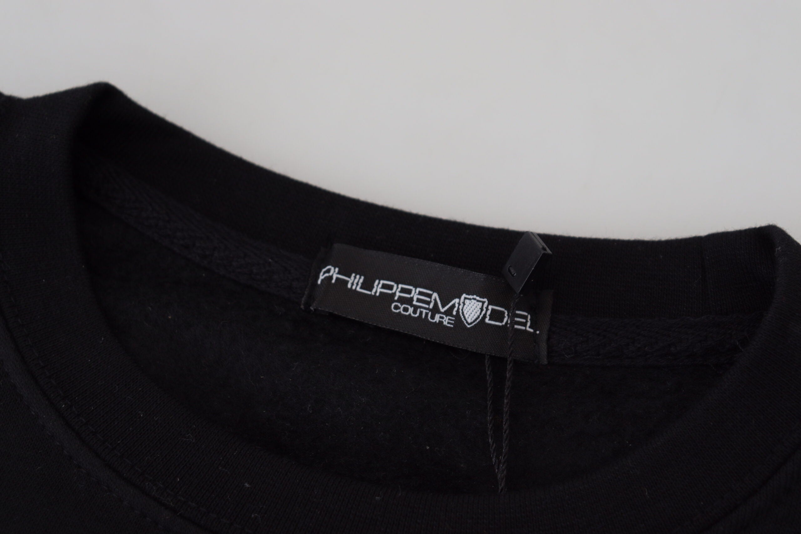 Philippe Model Black Printed Long Sleeves Pullover Sweater -   -  Philippe Model. Philippe Model Black Printed Long Sleeves Pullover Sweater -   -  Philippe Model.