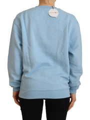Philippe Model Light Blue Logo Printed Long Sleeves Sweater -   -  Philippe Model.