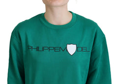 Philippe Model Green Printed Long Sleeves Pullover Sweater -   -  Philippe Model.