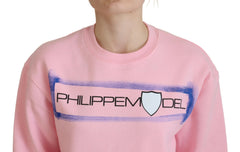 Philippe Model Pink Printed Long Sleeves Pullover Sweater -   -  Philippe Model.