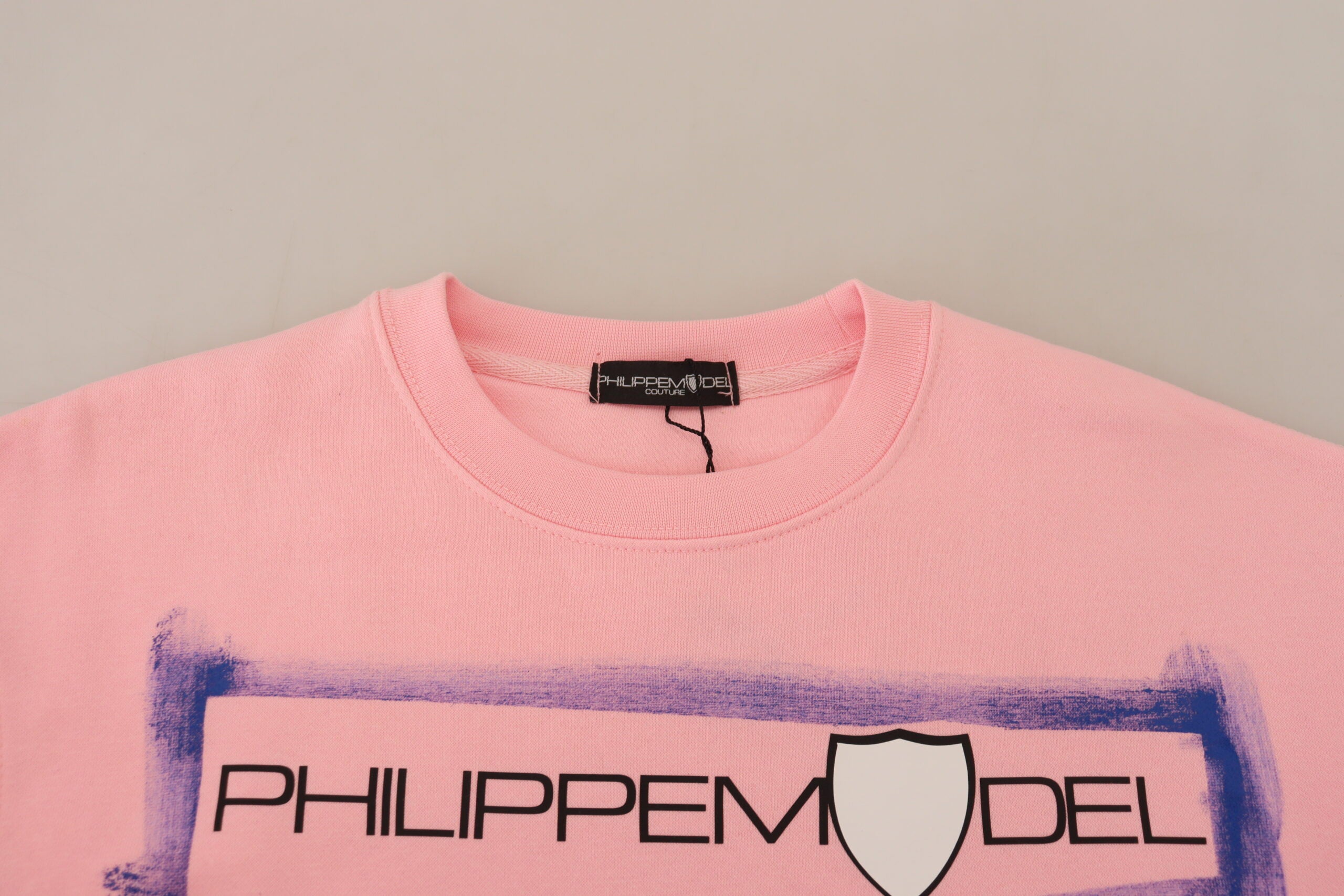 Philippe Model Pink Printed Long Sleeves Pullover Sweater -   -  Philippe Model. Philippe Model Pink Printed Long Sleeves Pullover Sweater -   -  Philippe Model.
