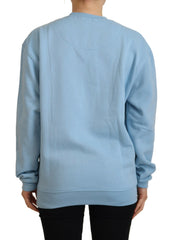 Philippe Model Light Blue Logo Printed Long Sleeves Sweater -   -  Philippe Model.