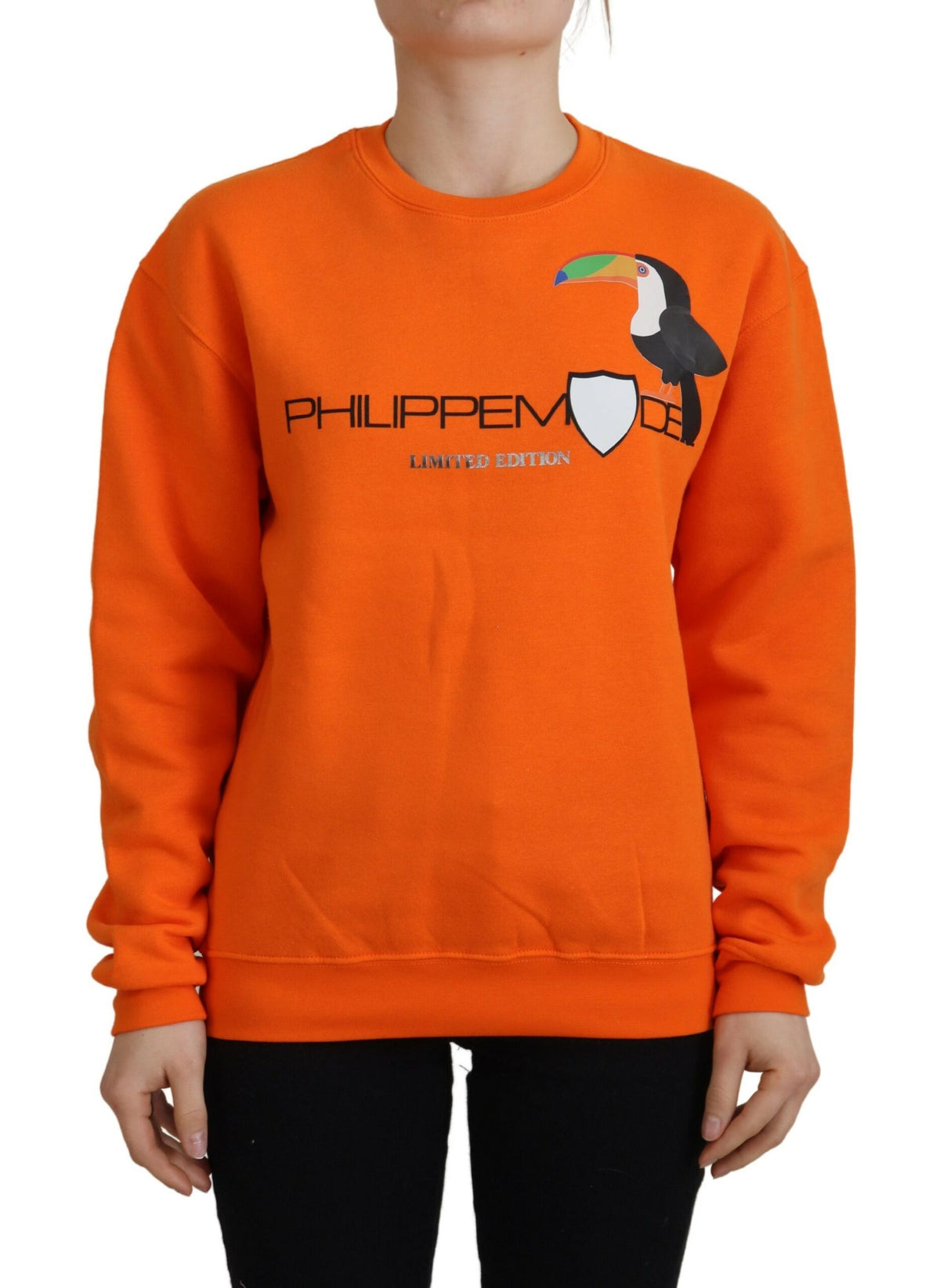 Philippe Model Orange Printed Long Sleeves Pullover Sweater -   -  Philippe Model.