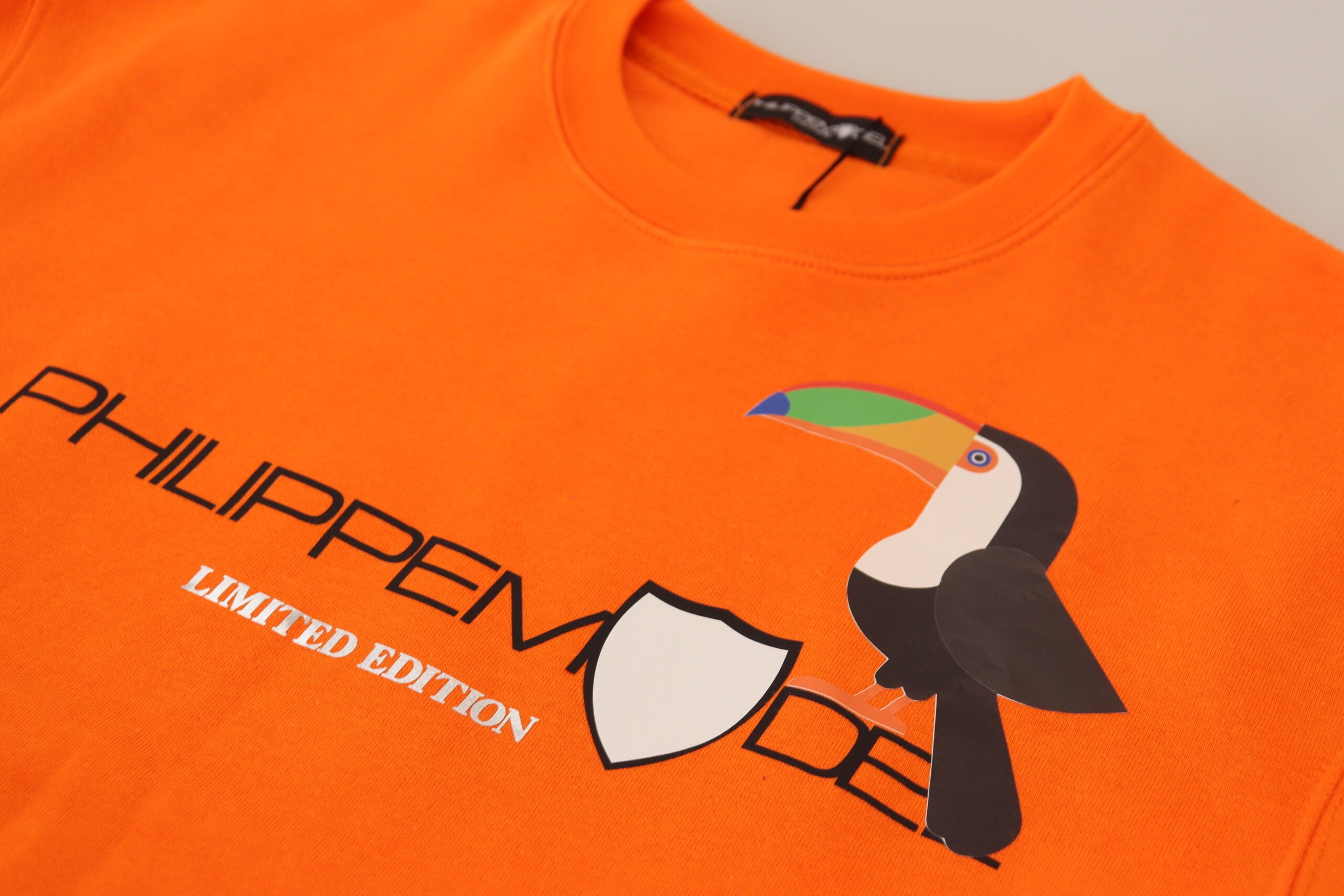 Philippe Model Orange Printed Long Sleeves Pullover Sweater -   -  Philippe Model. Philippe Model Orange Printed Long Sleeves Pullover Sweater -   -  Philippe Model.