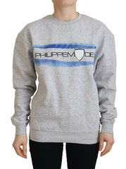 Philippe Model Gray Printed Long Sleeves Pullover Sweater -   -  Philippe Model.