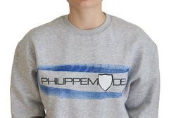 Philippe Model Gray Printed Long Sleeves Pullover Sweater -   -  Philippe Model.