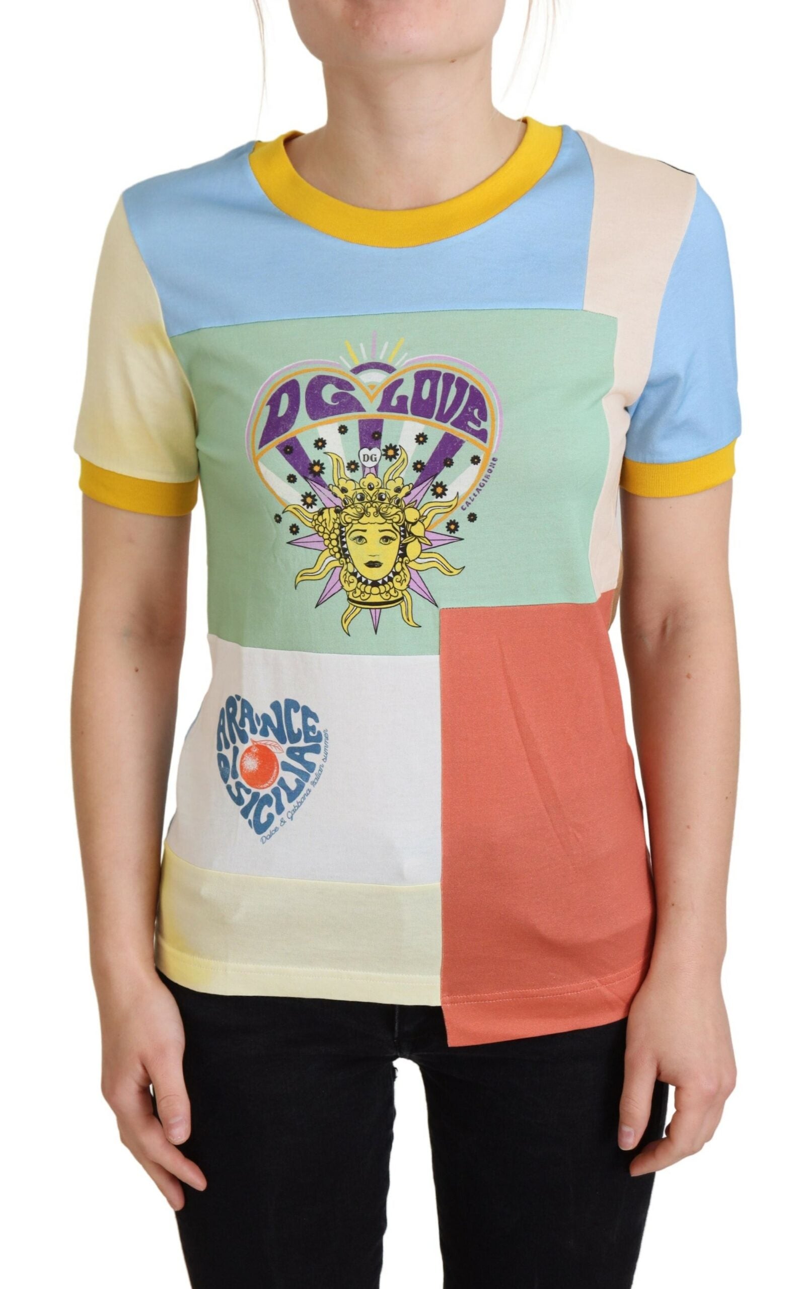 Dolce & Gabbana Multicolor Cotton  DG Love Patchwork -   -  Dolce & Gabbana.