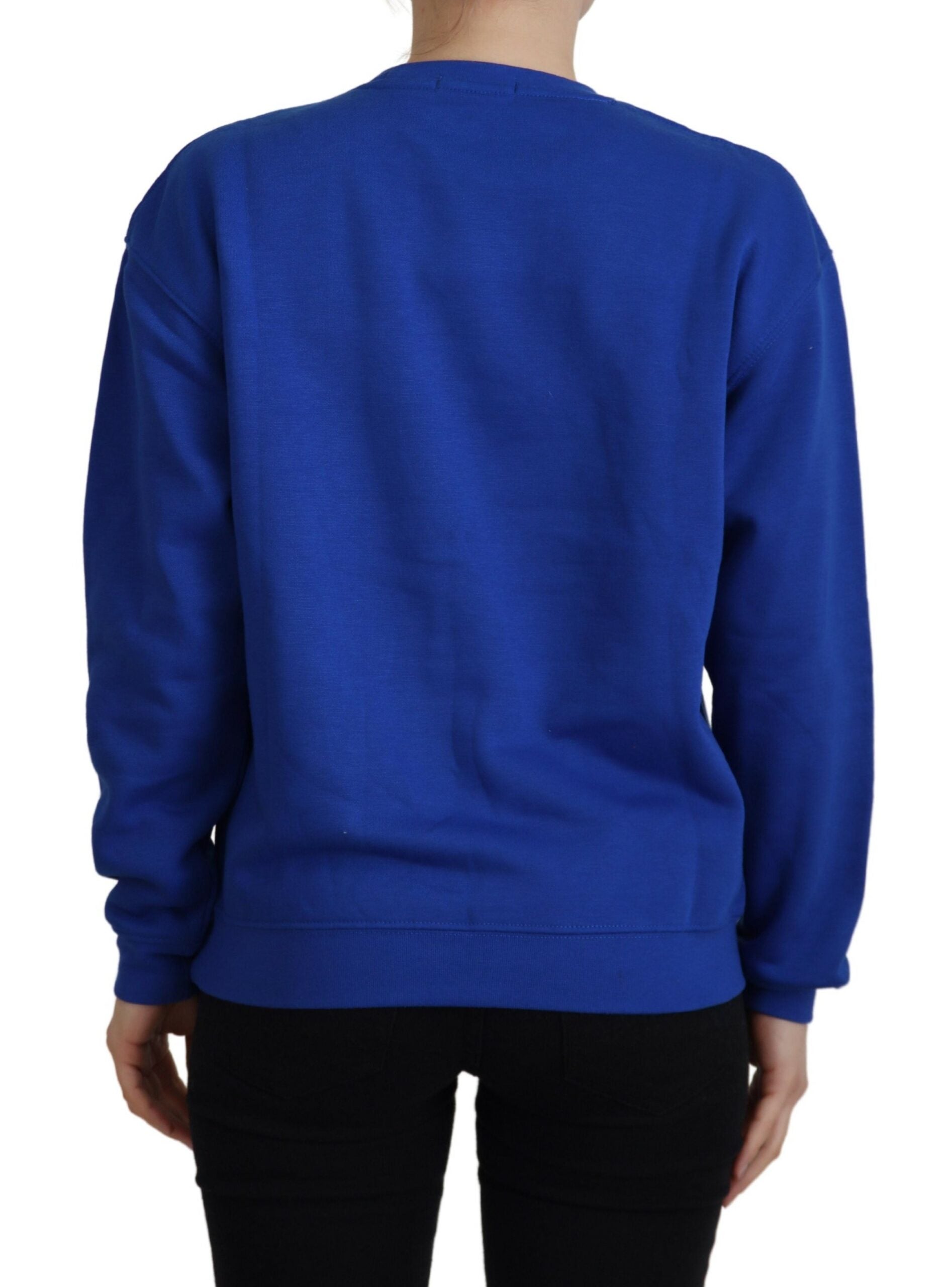 Philippe Model Blue Printed Long Sleeves Pullover Sweater -   -  Philippe Model. Philippe Model Blue Printed Long Sleeves Pullover Sweater -   -  Philippe Model.
