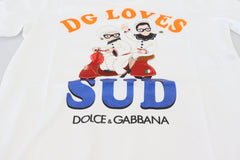 Dolce & Gabbana White Cotton DG Loves SUD  T-shirt -   -  Dolce & Gabbana.
