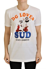 Dolce & Gabbana White Cotton DG Loves SUD  T-shirt -   -  Dolce & Gabbana.