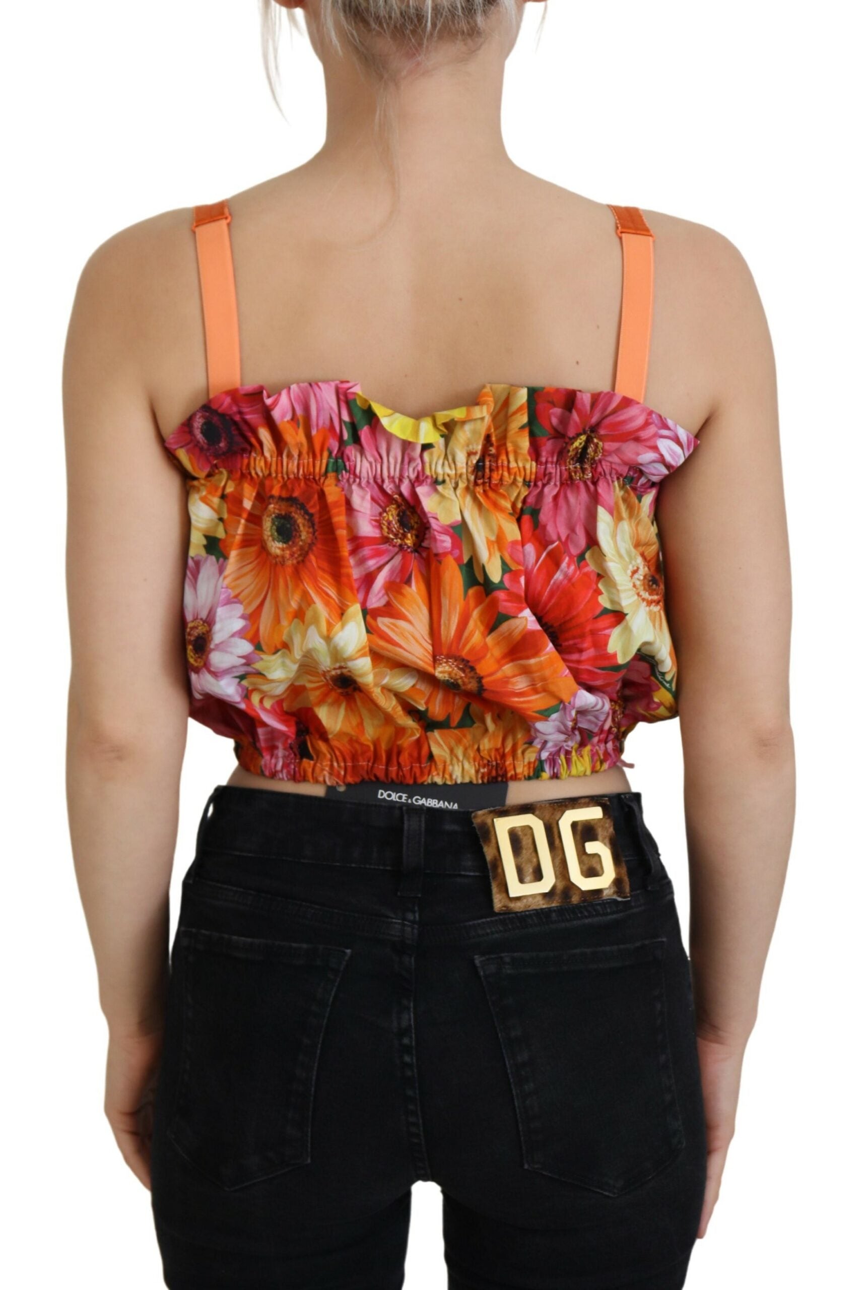 Dolce & Gabbana Blouse Cropped Floral Cotton Tank Top -   -  Dolce & Gabbana. Dolce & Gabbana Blouse Cropped Floral Cotton Tank Top -   -  Dolce & Gabbana.