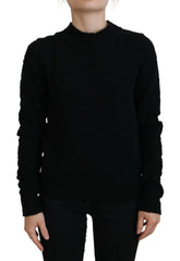 Dolce & Gabbana Black Wool Knit Crewneck Pullover Sweater -   -  Dolce & Gabbana.