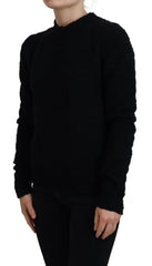 Dolce & Gabbana Black Wool Knit Crewneck Pullover Sweater -   -  Dolce & Gabbana.