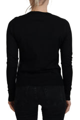 Dolce & Gabbana Black Floral Lace Button Cardigan Sweater -   -  Dolce & Gabbana.
