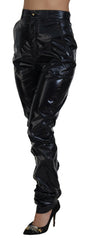 Dolce & Gabbana Black Nylon High Waist Skinny Pants -   -  Dolce & Gabbana.