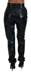 Dolce & Gabbana Black Nylon High Waist Skinny Pants -   -  Dolce & Gabbana.