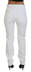 Dolce & Gabbana White Floral Embroidery Skinny Denim Jeans -   -  Dolce & Gabbana.