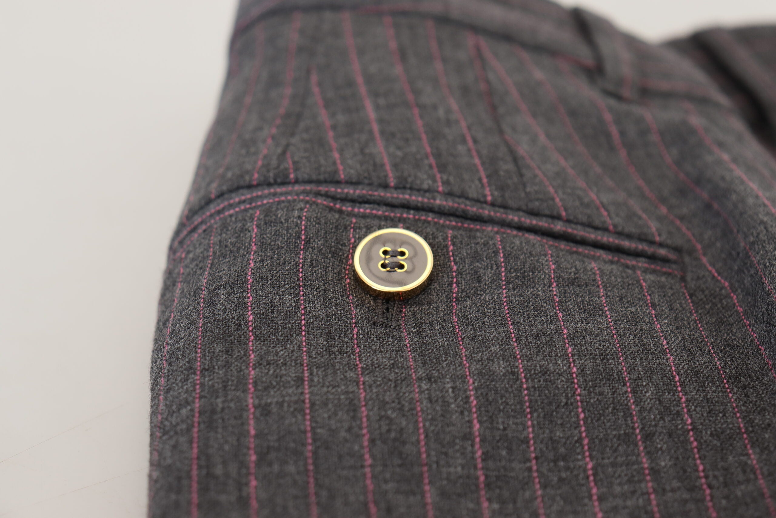 Dolce & Gabbana Gray Stripes Wool Tapered Women Pants -   -  Dolce & Gabbana. Dolce & Gabbana Gray Stripes Wool Tapered Women Pants -   -  Dolce & Gabbana.