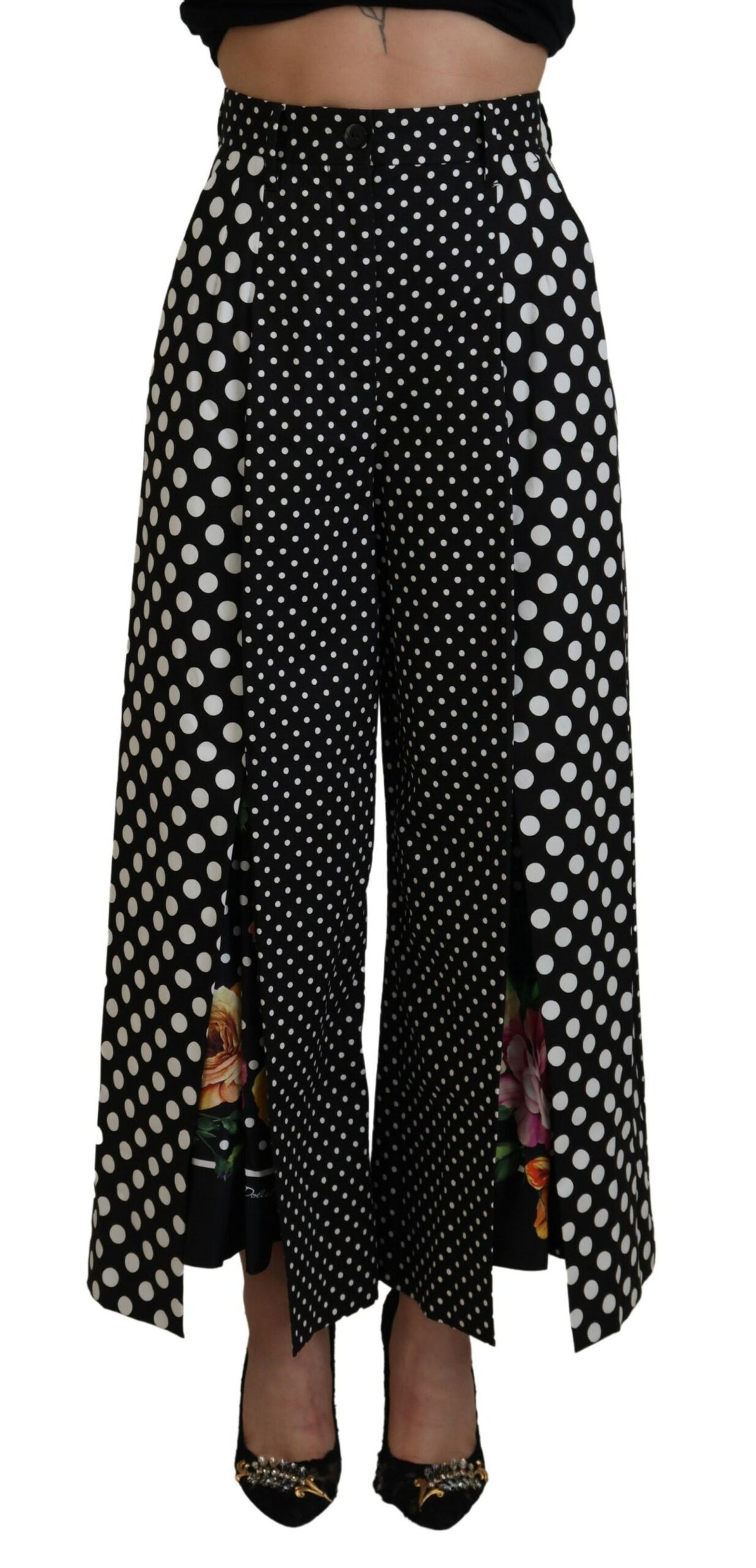 Dolce & Gabbana Multicolor Polka Dots High Waist  Pants -   -  Dolce & Gabbana.