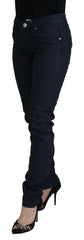 Acht Blue Cotton Low Waist Slim Fit Women Casual Denim Jeans -   -  Acht.