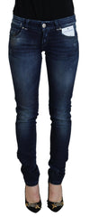 Acht Blue Cotton Low Waist Slim Fit Women Casual Denim Jeans -   -  Acht.
