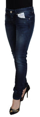 Acht Blue Cotton Low Waist Slim Fit Women Casual Denim Jeans -   -  Acht.