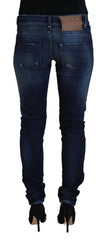 Acht Blue Cotton Low Waist Slim Fit Women Casual Denim Jeans -   -  Acht.