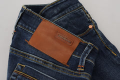 Acht Blue Cotton Low Waist Skinny Women Casual Jeans - - Acht.