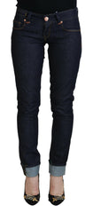 Acht Blue Cotton Low Waist Slim Fit Women Casual Jeans -   -  Acht.