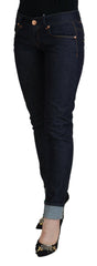 Acht Blue Cotton Low Waist Slim Fit Women Casual Jeans -   -  Acht.