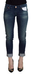 Acht Blue Cotton Slim Fit Women Casual Denim Jeans -   -  Acht.