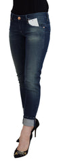 Acht Blue Cotton Slim Fit Women Casual Denim Jeans -   -  Acht.