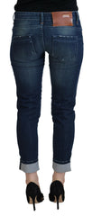 Acht Blue Cotton Slim Fit Women Casual Denim Jeans -   -  Acht.
