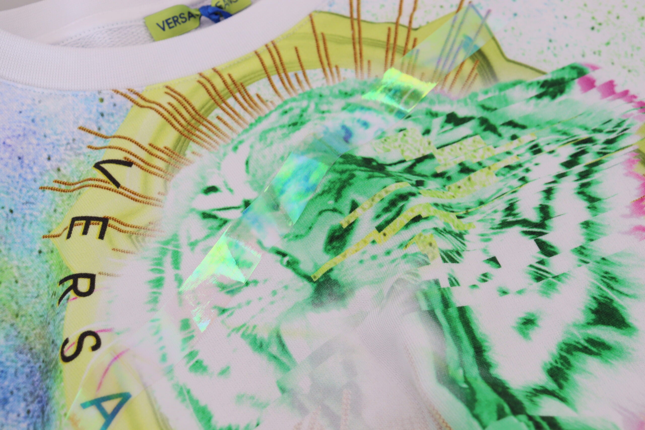 Versace Jeans White Graphic Print Long Sleeves Sweater -   -  Versace Jeans. Versace Jeans White Graphic Print Long Sleeves Sweater -   -  Versace Jeans.