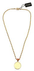 Dolce & Gabbana Gold Brass Chain SUPER PIG Pendant Logo Necklace -   -  Dolce & Gabbana.