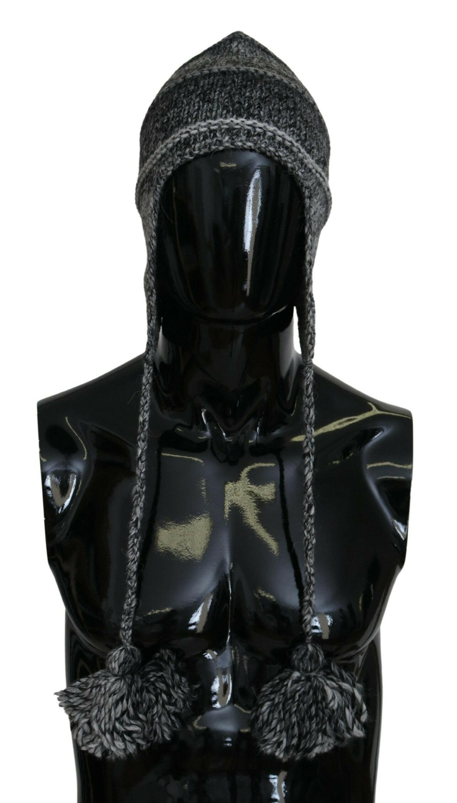 Dolce & Gabbana Gray Warm Fleece Ear Flaps Knit Beanie Hat -   -  Dolce & Gabbana. Dolce & Gabbana Gray Warm Fleece Ear Flaps Knit Beanie Hat -   -  Dolce & Gabbana.