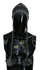 Dolce & Gabbana Gray Warm Fleece Ear Flaps Knit Beanie Hat -   -  Dolce & Gabbana.