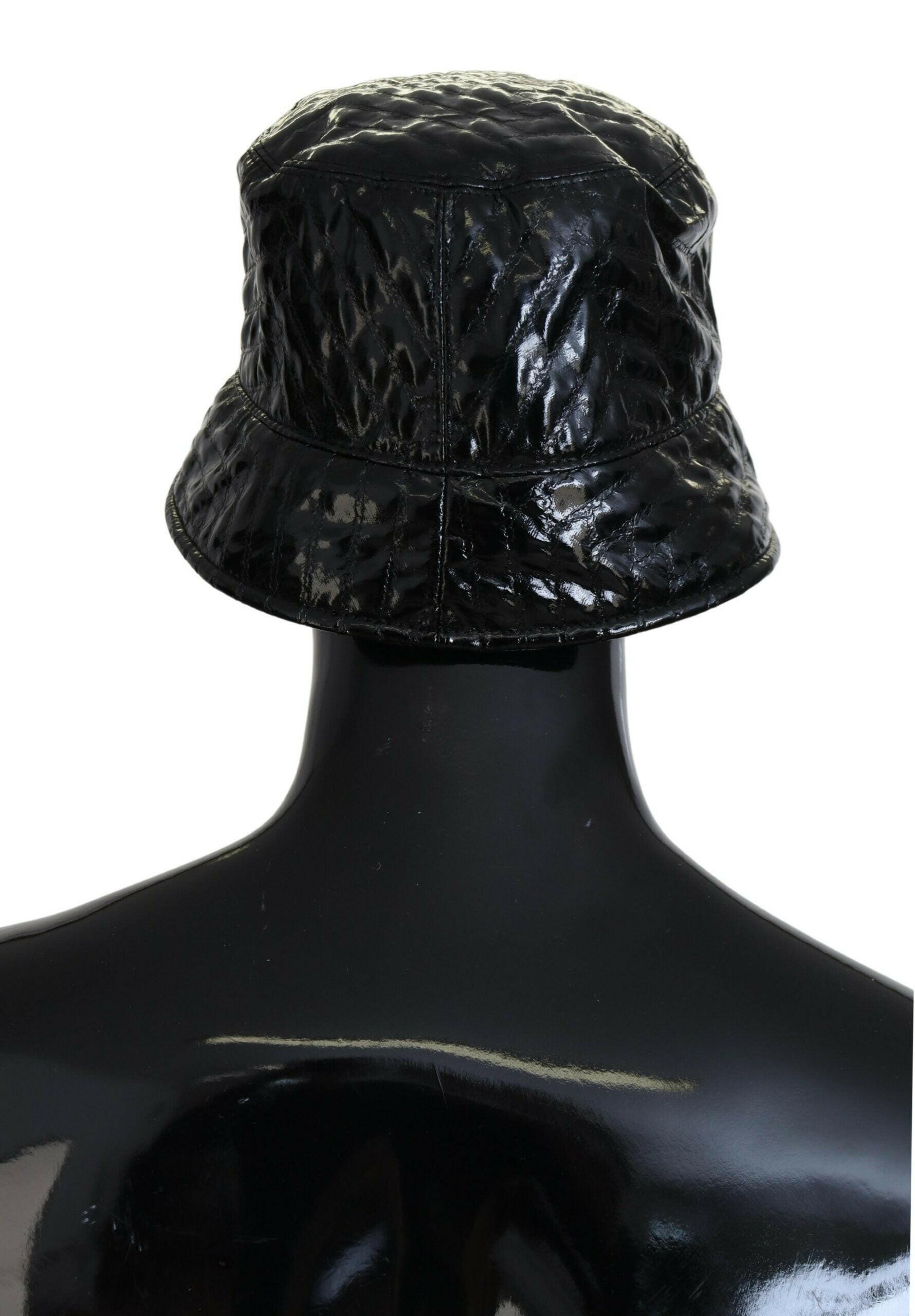 Dolce & Gabbana Black Quilted Faux Leather Women Bucket Cap Hat -   -  Dolce & Gabbana. Dolce & Gabbana Black Quilted Faux Leather Women Bucket Cap Hat -   -  Dolce & Gabbana.