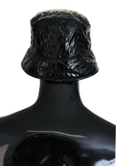Dolce & Gabbana Black Quilted Faux Leather Women Bucket Cap Hat -   -  Dolce & Gabbana.