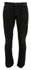 Costume National Gray Cotton Corduroy Men Casual Jeans -   -  Costume National.